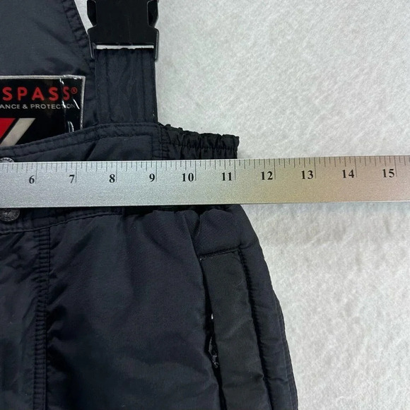 Trespass Bib Overall Pants Kids Size 5/6 Insulated Ski Snowboard Winter Black - Picture 10 of 12